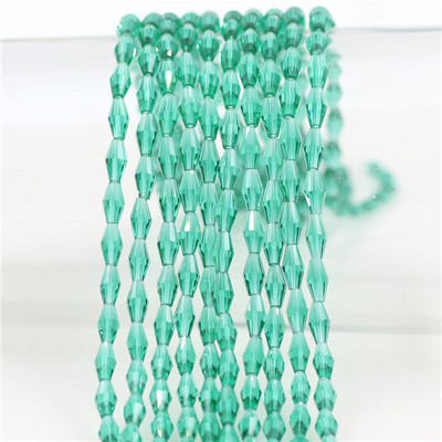 Kristalne perle 3x6 mm 4x8 mm 6x12 mm duge bikonusne fasetirane staklene labave perle zanatskog materijala DIY izrada bižuterije Dodaci