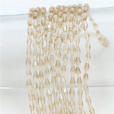 Kristalne perle 3x6 mm 4x8 mm 6x12 mm duge bikonusne fasetirane staklene labave perle zanatskog materijala DIY izrada bižuterije Dodaci