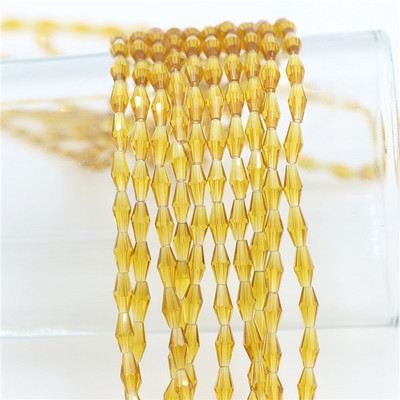 Kristalne perle 3x6 mm 4x8 mm 6x12 mm duge bikonusne fasetirane staklene labave perle zanatskog materijala DIY izrada bižuterije Dodaci