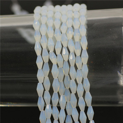 Kristalne perle 3x6 mm 4x8 mm 6x12 mm duge bikonusne fasetirane staklene labave perle zanatskog materijala DIY izrada bižuterije Dodaci