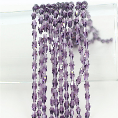Kristalne perle 3x6 mm 4x8 mm 6x12 mm duge bikonusne fasetirane staklene labave perle zanatskog materijala DIY izrada bižuterije Dodaci