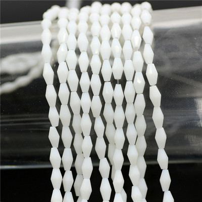 Kristalne perle 3x6 mm 4x8 mm 6x12 mm duge bikonusne fasetirane staklene labave perle zanatskog materijala DIY izrada bižuterije Dodaci