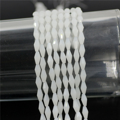 Kristalne perle 3x6 mm 4x8 mm 6x12 mm duge bikonusne fasetirane staklene labave perle zanatskog materijala DIY izrada bižuterije Dodaci