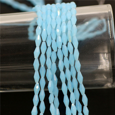 Kristalne perle 3x6 mm 4x8 mm 6x12 mm duge bikonusne fasetirane staklene labave perle zanatskog materijala DIY izrada bižuterije Dodaci