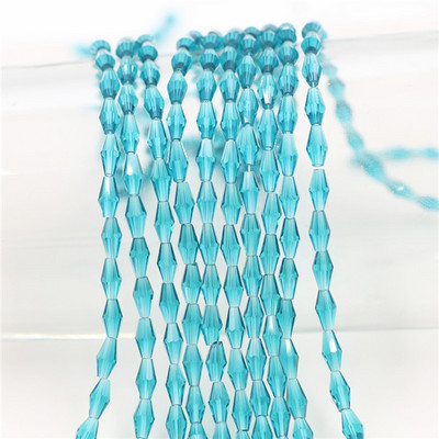 Kristalne perle 3x6 mm 4x8 mm 6x12 mm duge bikonusne fasetirane staklene labave perle zanatskog materijala DIY izrada bižuterije Dodaci