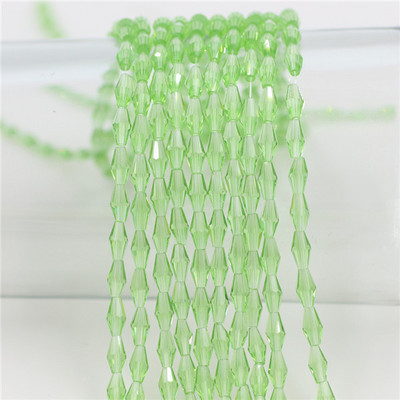 Kristalne perle 3x6 mm 4x8 mm 6x12 mm duge bikonusne fasetirane staklene labave perle zanatskog materijala DIY izrada bižuterije Dodaci