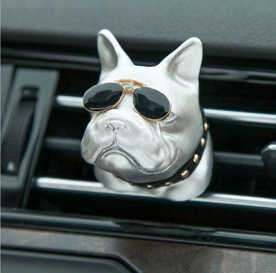Creativ Bulldog Odorizant pentru mașină Clip de parfum Difuzor de parfum Aerisitoare automate Odorizant de miros Parfum Decorare interioară