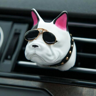 Creativ Bulldog Odorizant pentru mașină Clip de parfum Difuzor de parfum Aerisitoare automate Odorizant de miros Parfum Decorare interioară
