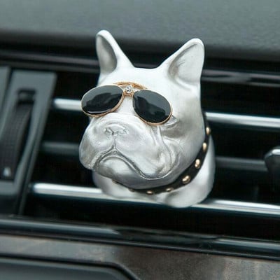 Creativ Bulldog Odorizant pentru mașină Clip de parfum Difuzor de parfum Aerisitoare automate Odorizant de miros Parfum Decorare interioară