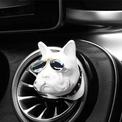 Creativ Bulldog Odorizant pentru mașină Clip de parfum Difuzor de parfum Aerisitoare automate Odorizant de miros Parfum Decorare interioară