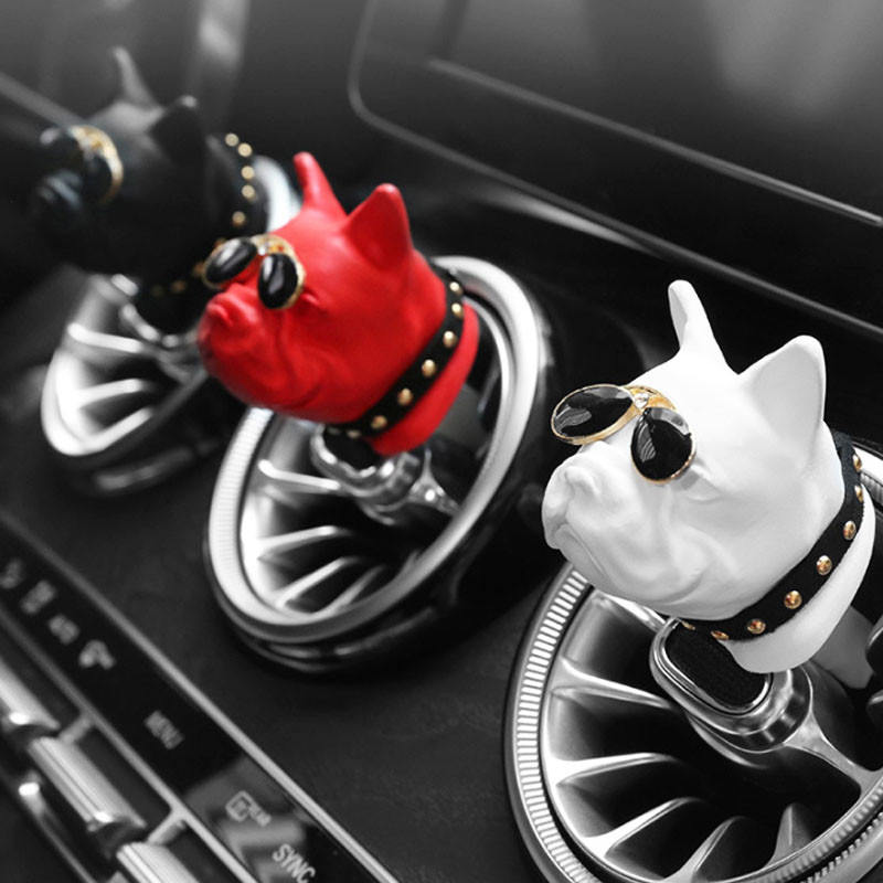 Creativ Bulldog Odorizant pentru mașină Clip de parfum Difuzor de parfum Aerisitoare automate Odorizant de miros Parfum Decorare interioară