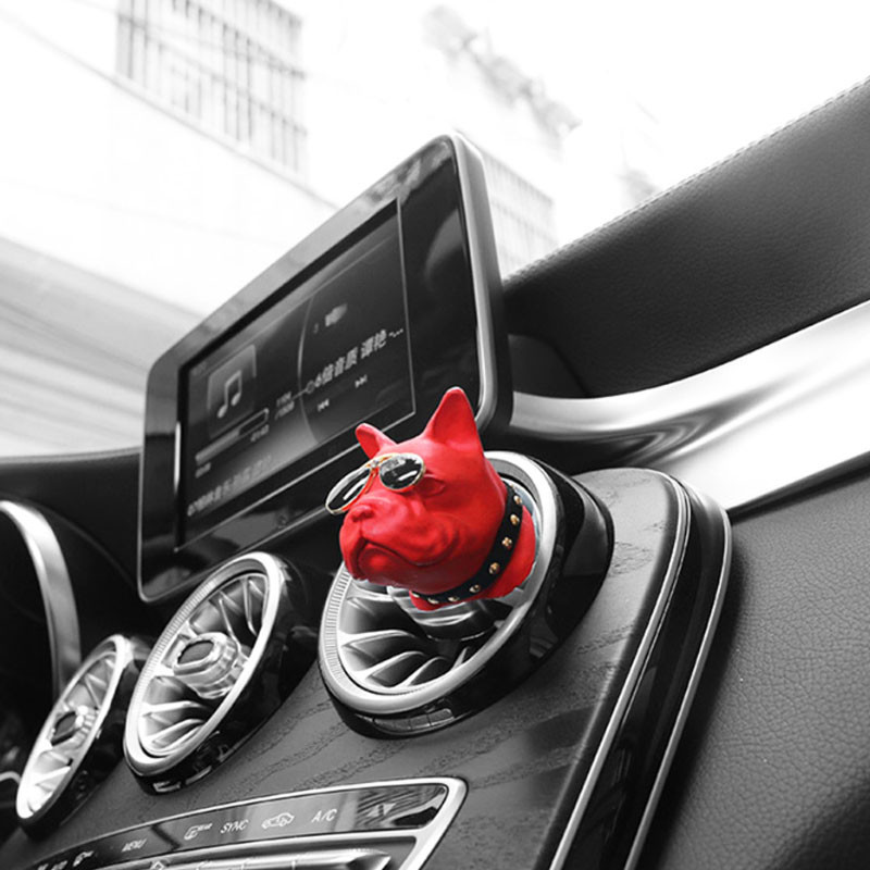 Creativ Bulldog Odorizant pentru mașină Clip de parfum Difuzor de parfum Aerisitoare automate Odorizant de miros Parfum Decorare interioară