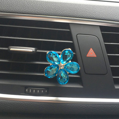 Crystal Flower Bling Accesorii pentru mașină pentru fete Difuzor de arome pentru mașină Arome pentru odorizante de mașină Parfum Decor auto Miros de mașină