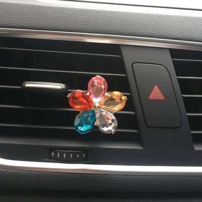 Crystal Flower Bling Accesorii pentru mașină pentru fete Difuzor de arome pentru mașină Arome pentru odorizante de mașină Parfum Decor auto Miros de mașină