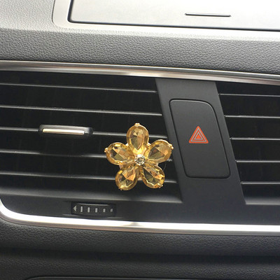 Crystal Flower Bling Accesorii pentru mașină pentru fete Difuzor de arome pentru mașină Arome pentru odorizante de mașină Parfum Decor auto Miros de mașină