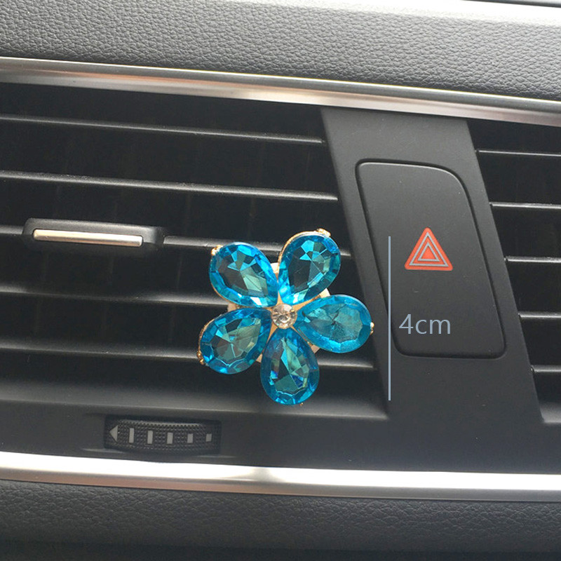 Crystal Flower Bling Accesorii pentru mașină pentru fete Difuzor de arome pentru mașină Arome pentru odorizante de mașină Parfum Decor auto Miros de mașină