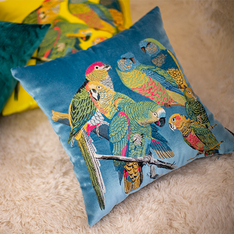 2021 Rams izvezeni ukrasni geometrijski jastuk jastučić za uređenje doma Vez NAVLAKA SAMO BEZ PUNJENJA