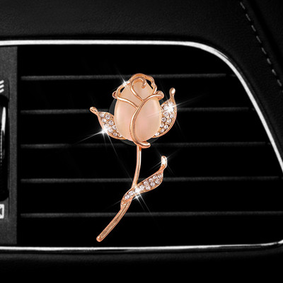 Miris osvježivača zraka za automobil Dizajn automobila Dijamantni cvijet ruže Ventilacijski otvor Parfem Parfemska aroma za dodatke za unutrašnjost automobila
