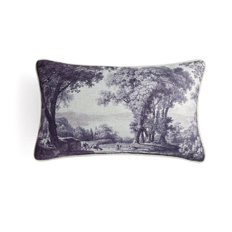 DAVINRICH Designer BOHO derékpárnahuzat 25x55cm dekoratív hosszú párnahuzat Bohemian Decor téglalap alakú párnahuzat bojttal