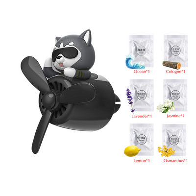 Osvježivač zraka u automobilu Medvjed Pilot Ventilacijski otvor Difuzor parfema Rotirajući propeler Otvor za izlaz zraka Miris Slatki ukrasi iz crtića Dodaci za automobile