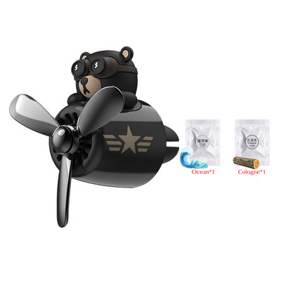 Osvježivač zraka u automobilu Medvjed Pilot Ventilacijski otvor Difuzor parfema Rotirajući propeler Otvor za izlaz zraka Miris Slatki ukrasi iz crtića Dodaci za automobile