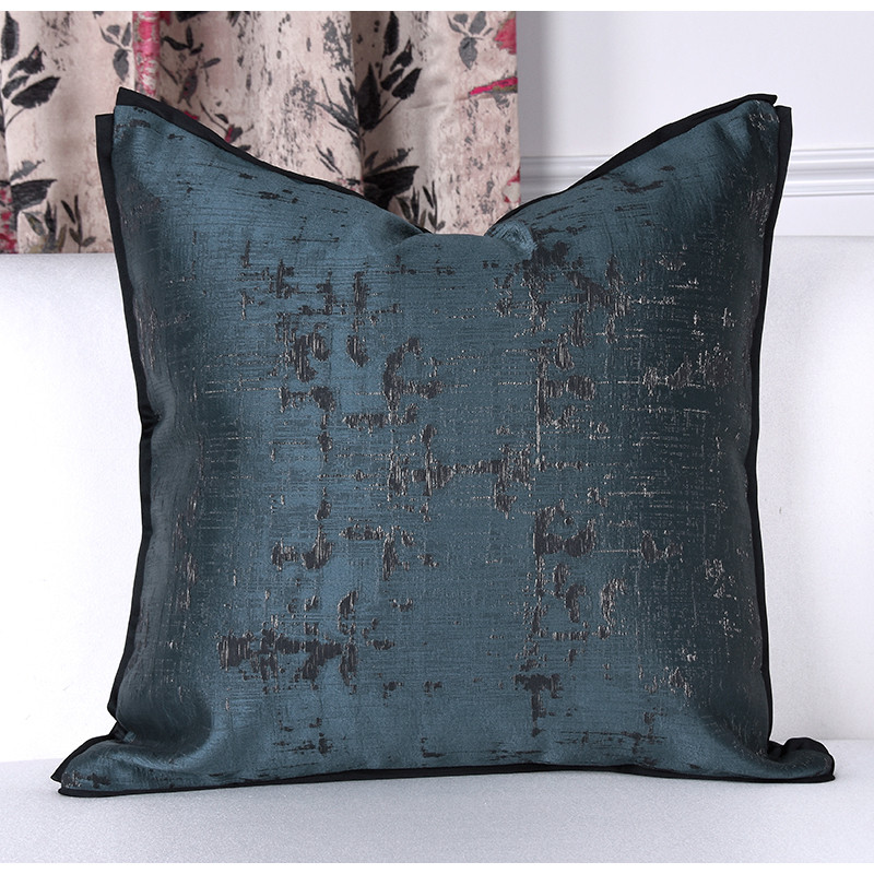 DAVINRICH Huse de pernă în stil pictor impresionist, cu flori roz goale, cu artă jacquard, 45 x 45 cm Decor șic pentru casă