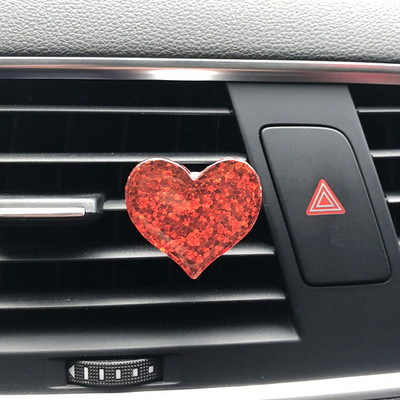 Parfem za automobil Stezaljka za auspuh Dodaci za djevojačke automobile s aromaterapijom Mini dezodorans za automobil u obliku srca