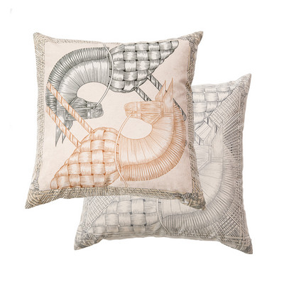 DAVINRICH Ručno oslikane jastučnice s kraljevskim ratnim konjima 2022. Retro ukrasne jastučnice u H stilu Noble Beauty Dekor za dom