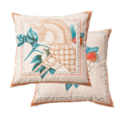 DAVINRICH Ručno oslikane jastučnice s kraljevskim ratnim konjima 2022. Retro ukrasne jastučnice u H stilu Noble Beauty Dekor za dom