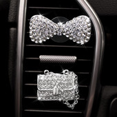 Autós légfrissítő Auto Outlet Parfüm Clip autós dekoráció Kristály magassarkú autóillat diffúzor Bling gyémánt autós kiegészítők lányok