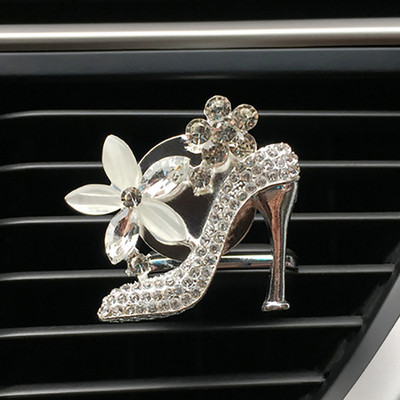 Autós légfrissítő Auto Outlet Parfüm Clip autós dekoráció Kristály magassarkú autóillat diffúzor Bling gyémánt autós kiegészítők lányok