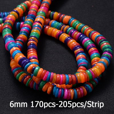 4/6/8/10 mm višebojne slatkovodne školjke perle okruglog oblika školjke labave perle za diy ogrlice narukvice nakit dodaci