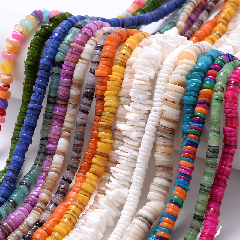 4/6/8/10 mm višebojne slatkovodne školjke perle okruglog oblika školjke labave perle za diy ogrlice narukvice nakit dodaci