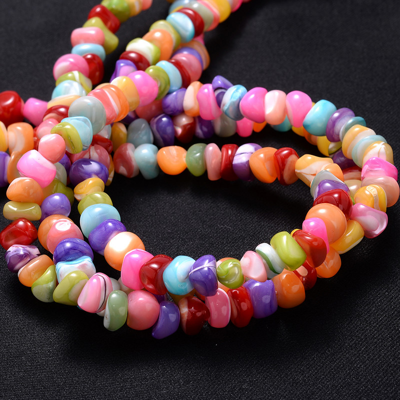 4/6/8/10 mm višebojne slatkovodne školjke perle okruglog oblika školjke labave perle za diy ogrlice narukvice nakit dodaci