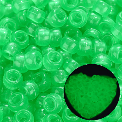 100 komada 6x9 mm velikih rupa od akrilnih perli u obliku kante, svjetlećih prozirnih razmaknica za izradu nakita Dodaci za narukvice DIY