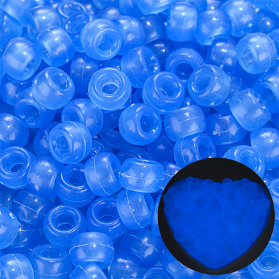 100 komada 6x9 mm velikih rupa od akrilnih perli u obliku kante, svjetlećih prozirnih razmaknica za izradu nakita Dodaci za narukvice DIY