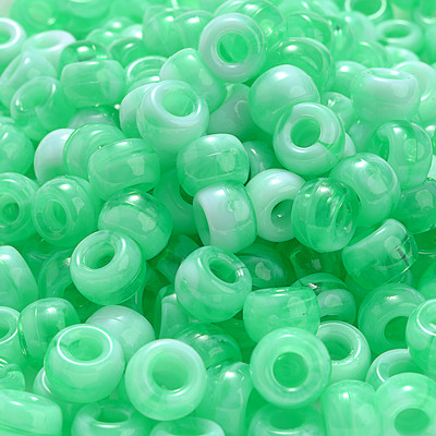 100 komada 6x9 mm velikih rupa od akrilnih perli u obliku kante, svjetlećih prozirnih razmaknica za izradu nakita Dodaci za narukvice DIY