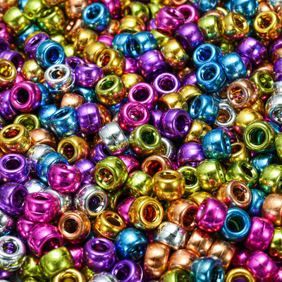 100 komada 6x9 mm velikih rupa od akrilnih perli u obliku kante, svjetlećih prozirnih razmaknica za izradu nakita Dodaci za narukvice DIY