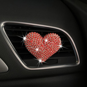 Exquisite Diamond Car άρωμα Αποσμητικό αέρα Exquisite Diamond Shape Γυναικεία Κλιματισμός Αυτοκινήτου Διακόσμηση Άρωμα Heart Car Άρωμα
