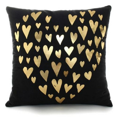 Božićna bronzana zlatna jastučnica Moderna geometrijska zlatna folija Jastučić Ukrasni jastuk Kućni dekor Ukrasni jastuci za kauč 17*17