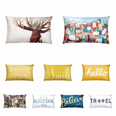 British Art Digital Print Jastučnica za struk Hello Smile Home Pillow Decoration Almofadas Decorativas Para Sofa Thread Pillow 50*30
