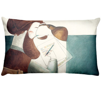 Британско изкуство Дигитален печат Калъфка за талия Hello Smile Home Pillow Decoration Almofadas Decorativas Para Sofa Thor Pillow 50*30