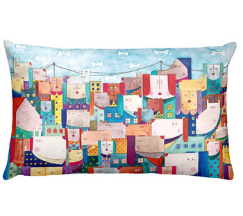 Британско изкуство Дигитален печат Калъфка за талия Hello Smile Home Pillow Decoration Almofadas Decorativas Para Sofa Thor Pillow 50*30