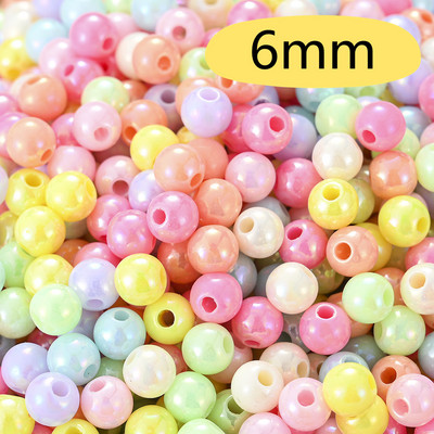 50/100/200 kom 6-16 mm Candy Akrilne perle Bling Bling Loose Spacer AB perle za izradu nakita Djevojke Ogrlica Narukvica Slatki dar