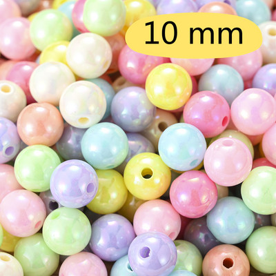 50/100/200 kom 6-16 mm Candy Akrilne perle Bling Bling Loose Spacer AB perle za izradu nakita Djevojke Ogrlica Narukvica Slatki dar