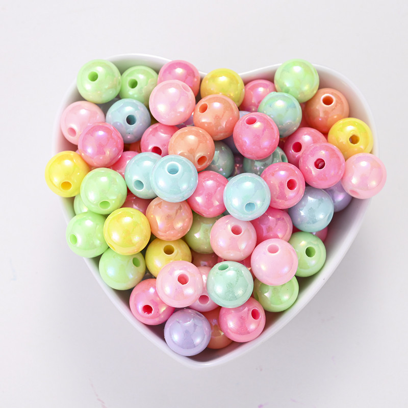 50/100/200 kom 6-16 mm Candy Akrilne perle Bling Bling Loose Spacer AB perle za izradu nakita Djevojke Ogrlica Narukvica Slatki dar