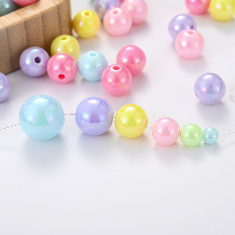 50/100/200 kom 6-16 mm Candy Akrilne perle Bling Bling Loose Spacer AB perle za izradu nakita Djevojke Ogrlica Narukvica Slatki dar