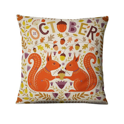 Decoratiuni perne de Craciun Ilustratii de animale dragute scandinave Perna Perne decorative Almofadas Decorativas Para Canapea