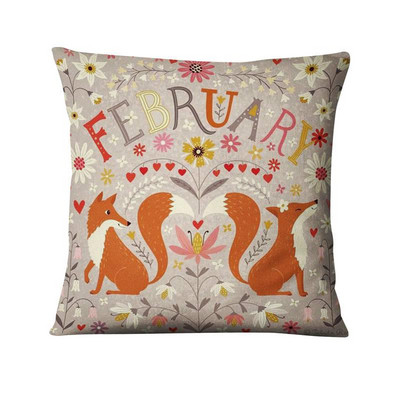 Decoratiuni perne de Craciun Ilustratii de animale dragute scandinave Perna Perne decorative Almofadas Decorativas Para Canapea