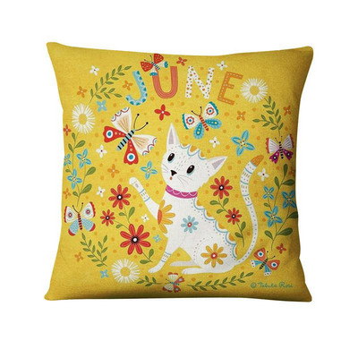 Decoratiuni perne de Craciun Ilustratii de animale dragute scandinave Perna Perne decorative Almofadas Decorativas Para Canapea